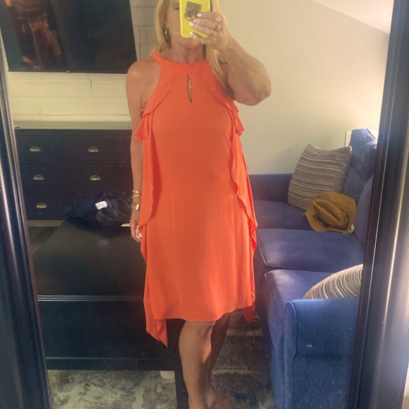 Nine West Dresses & Skirts - High neck orange dress